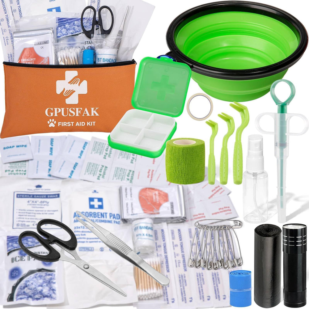 GPUSFAK kit de primeros auxilios para mascotas en bolso, ideal para viajes