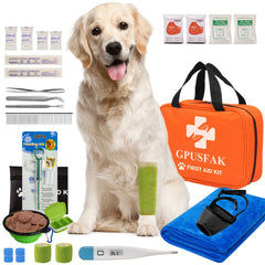 Equipo de emergencia del GPUSFAK para mascotas en uso práctico.