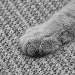 Graciadeco gato gris sisal mat anti-deslizante estabilidad