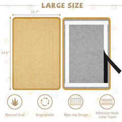 Graciadeco rascador sisal, pared interior, duradero.