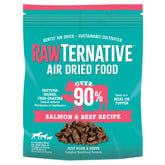 Grandma Mae's RawTernative salmon y carne: proteína real para perros activos y saludables.