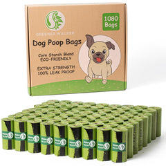 Greener Walker bolsas desechos perro 1080: recogida higiénica y segura.