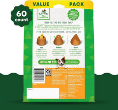Greenies bolsitas sabor a pollo para perros ofrecen sabor agradable.
