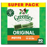 Greenies tratamiento dental original para perros, limpieza diaria.