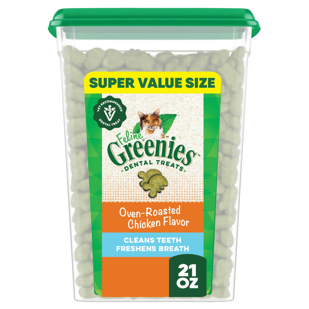 Greenies tubo dental para gatos, almacenamiento cómodo para el cuidado diario.