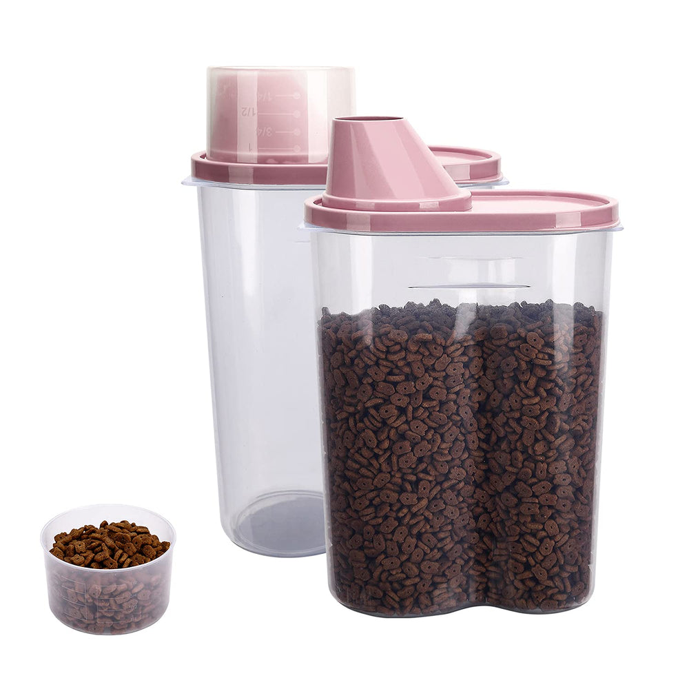 GreenJoy contenedores almacenamiento mascotas 2-pack para mantener la comida fresca y seca.