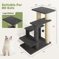 GreenPetopia plataforma amplia para mascotas: observación y descanso cómodo.