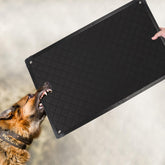 GRENTY pad jaula indestructible, vista frontal, ideal para perros agresivos que muerden con fuerza.