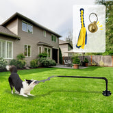 GRETMIX Juguete exterior para perros: tira y jala dinámico en jardín