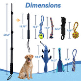 GRETMIX lure reemplazable en vara facilita variación de retos para perros.