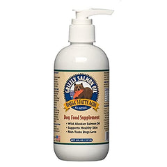 GRIZZLY PET ACEITE SALMÓN PARA PERRO con bomba, apoyo al pelaje y piel saludables.