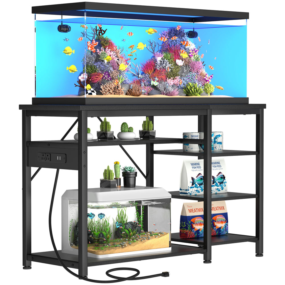 GRLEAF estante acuario 800lb: estructura resistente para tanques grandes y accesorios.