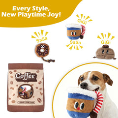 Grnstf juguete-taza, mordida divertida y estimulación para perros curiosos.