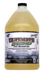 Groomer's Edge Ultimate Unleashed: botella de champú profesional para perros que suaviza y realza el brillo