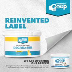 Groomers GOOP desengrasante limpieza profunda del pelaje para grasa y suciedad.