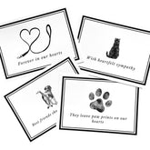 Groomers Margins: carta de condolencias con sobres para mascotas, apoyo sensible.