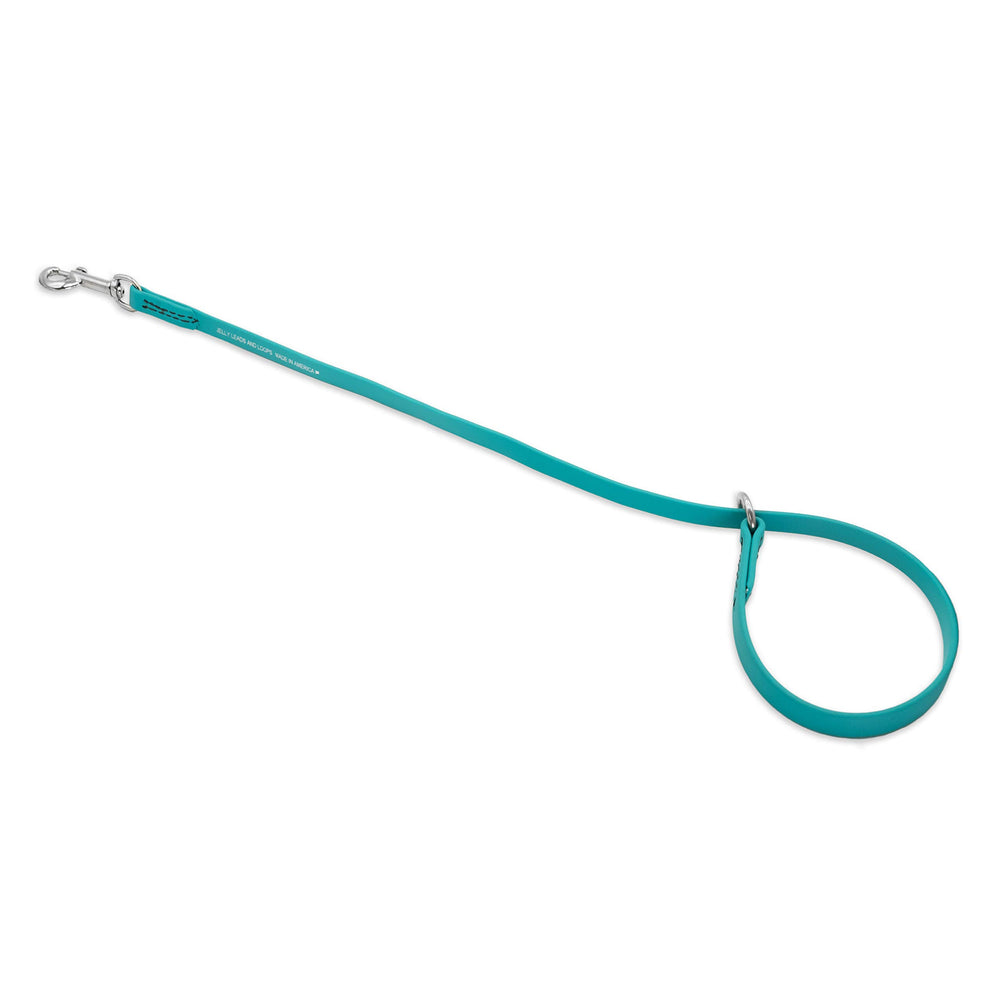 GroomersPro Jelly Loop turquesa para tina, ajuste cómodo y seguro.