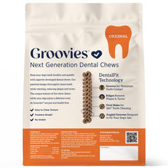 Groovies con textura dental flexible para masticación duradera