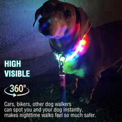 Collar GS GLOWSEEN cortable para ajuste cómodo en cuello de perro