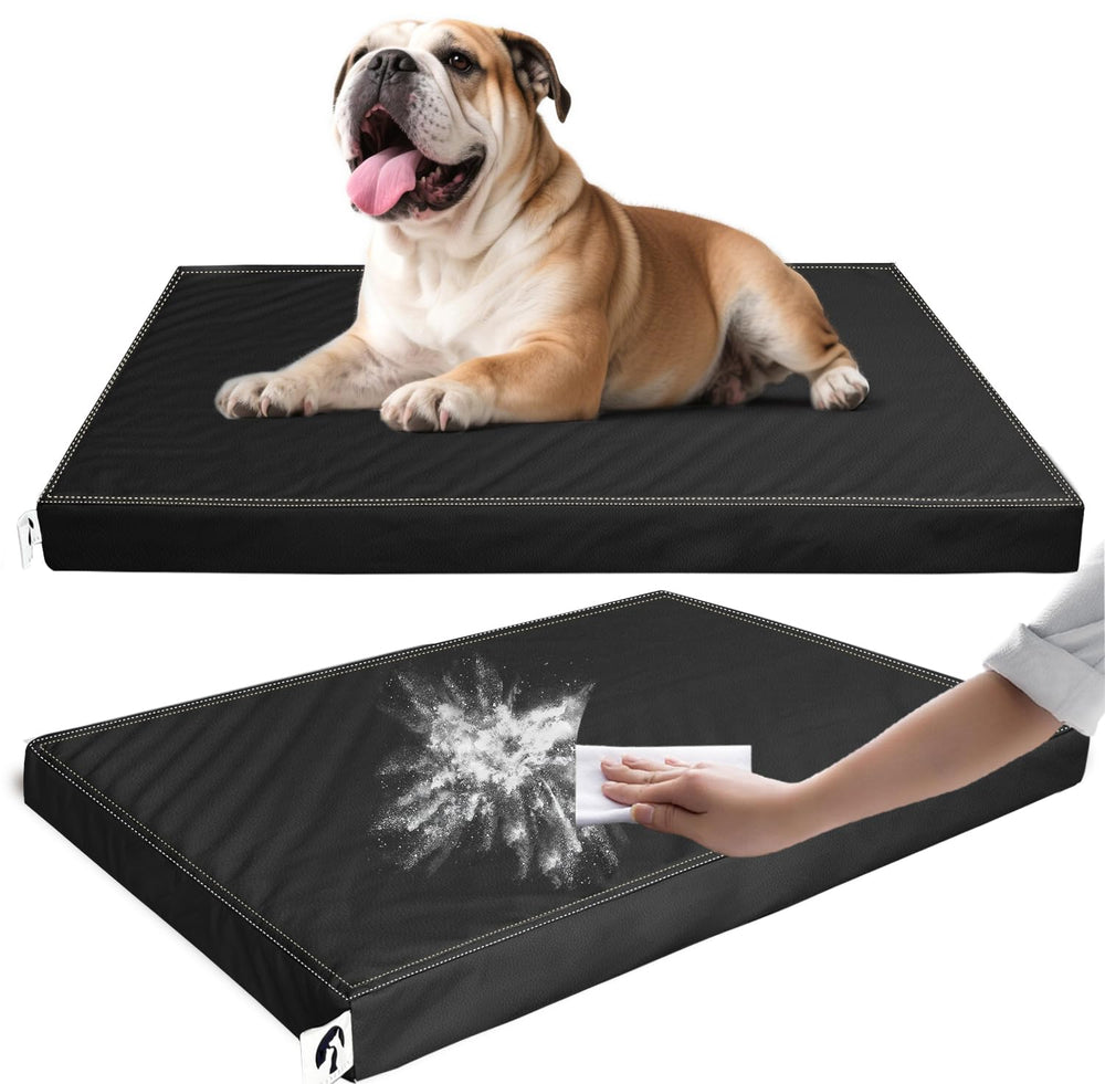 Cama GUANGDEEN para perro mediano con cubierta vegana desmontable, fácil de lavar
