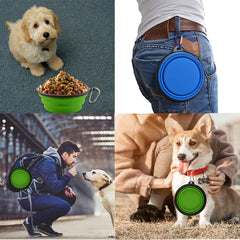 Guardians cuenco colapsable para perro verde, fácil de guardar en la mochila