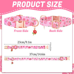 Guiqulai collar floral rosa con colgante; ideal para salidas diarias.