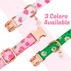 Guiqulai collar suave de poliéster rosa; diseño floral atractivo.