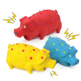 Guiwawa cerditos juguetes para perros en set de 3, colores llamativos.
