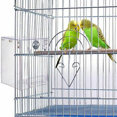 GURECOD baño acrílico transparente para aves seguro