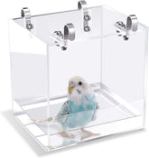 GURECOD cubo de baño colgante para aves en jaula, fácil de usar.