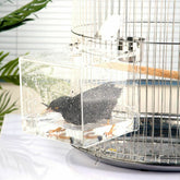 GURECOD cubo de baño para aves, colgante y fácil de usar en jaula