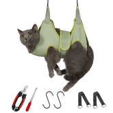 Guzekier Hamaca para gatos: soporte cómodo para sesiones de cuidado en casa.