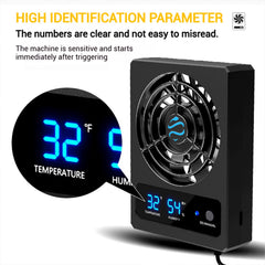 Higrometro digital GxiaoAn con doble pantalla para temperatura y humedad.
