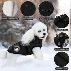 Gyuzh chaleco-perro forro-polar cálido ideal para días fríos.
