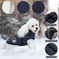 Gyuzh chaqueta para perro con arnés reflectante para mayor visibilidad nocturna.
