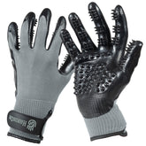 Guantes H HANDSON para cuidado del pelaje de perros y gatos, cepillado suave y cómodo