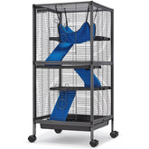 HABUTWAY jaula metálica 45''H con ruedas para moverla fácilmente.