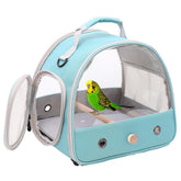 halinfer jaula viaje para pajarito con ventanas transparentes para ver el paisaje durante el traslado.