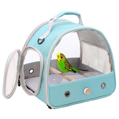 halinfer jaula viaje para pajarito con ventanas transparentes para ver el paisaje durante el traslado.