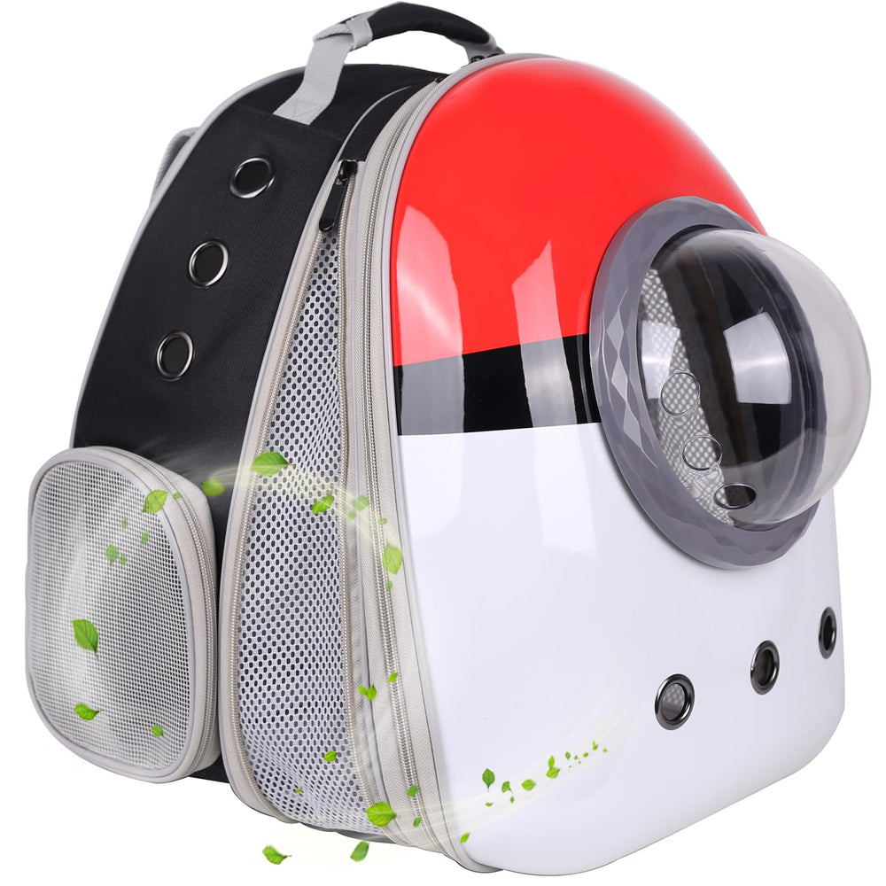 Mochila Halinfer con frente expandible para gatos grandes, comodidad durante el transporte.
