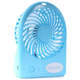 Halinfer ventilador mini portátil junto a mochila para gatos, frescura en paseos.
