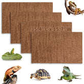 Hamiledyi Alfombra de coco natural para terrario, protege y ofrece confort a reptiles.