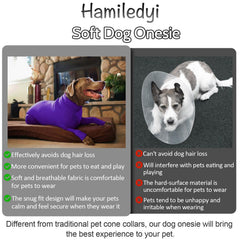 Hamiledyi pijama-perro-cobertura-total: cubre cuerpo y patas para menos pelos sueltos.