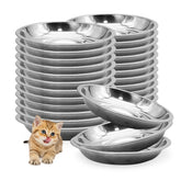 Hamiledyi tazones para gatos en acero inoxidable, plato plano ergonómico