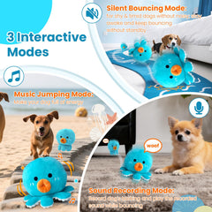 Bola interactiva Hanarook para perros, movimiento autónomo para quemar energía.