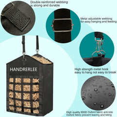 GANCHO de metal resistente de HANDRERLEE para mayor durabilidad.
