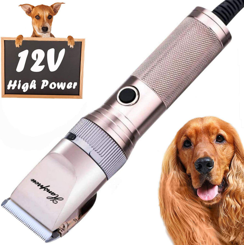 Hansprou cortapelos para perros 12V con motor potente para cortes rápidos.