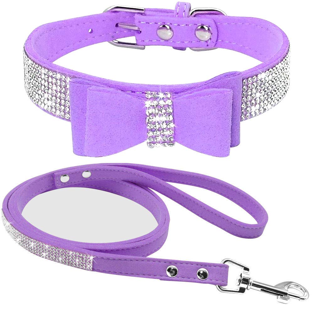 haoyueer collar con piedras cristalinas para perros, look lujoso