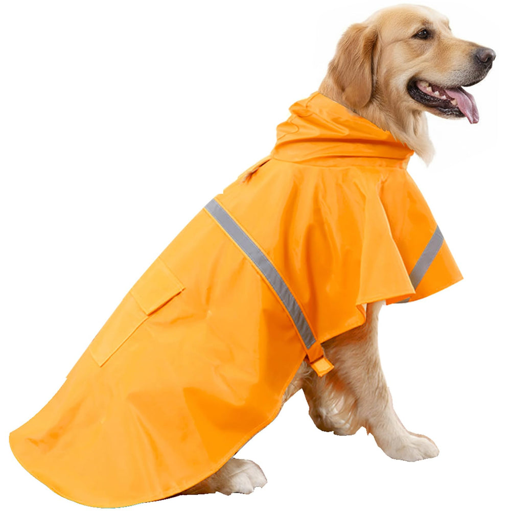 HAPEE poncho impermeable para perros grandes con capucha, protege de la lluvia