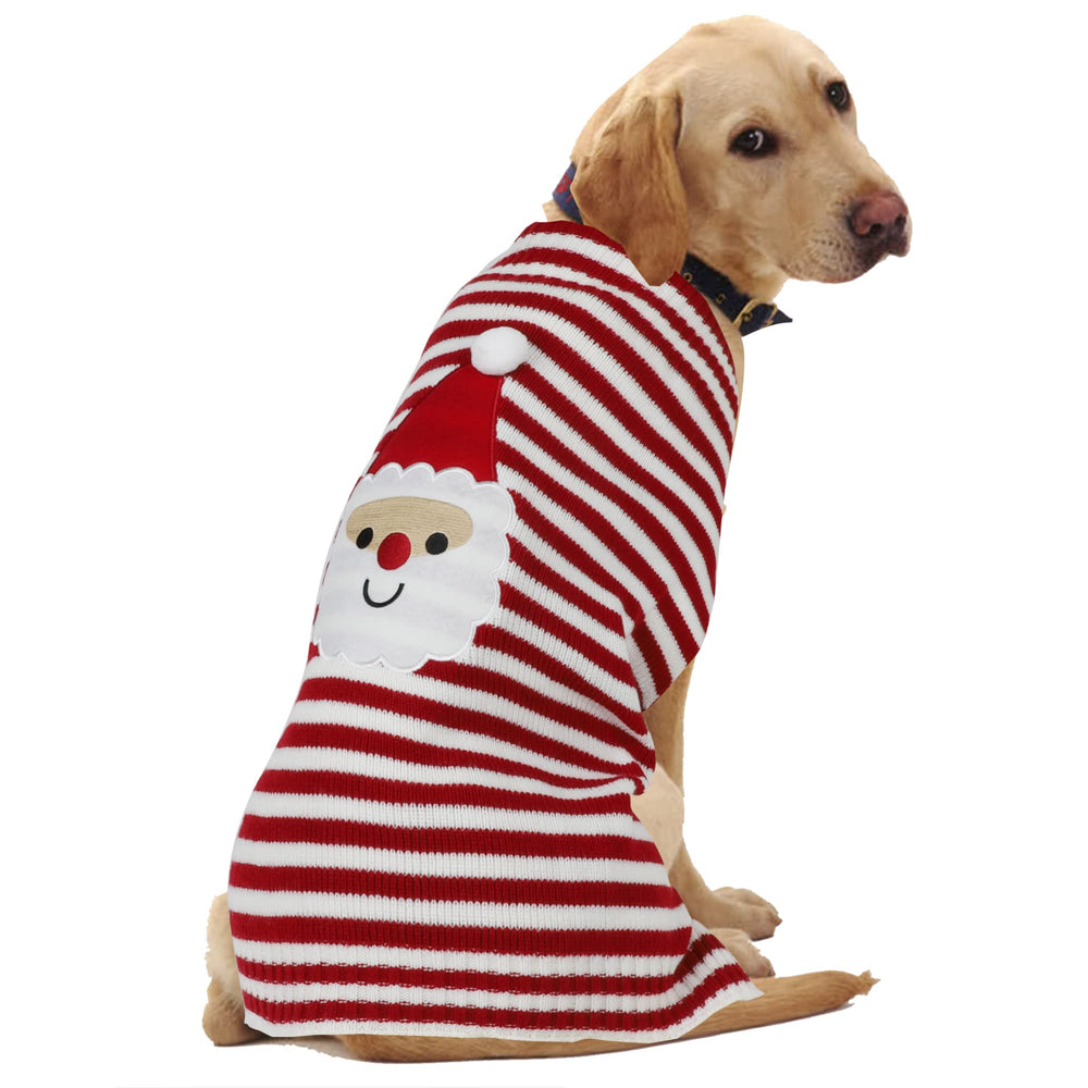 HAPEE suéter navideño para perro grande, frente estilo festivo para paseos.